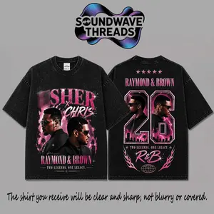 [Free Ship] Comfort Color The R&B Tour 2026: Raymond & Brown #2 Premium T-Shirt, R&B Music Duo Graphic Tee, Concert Tour Merch, Gift for R&B Fans, Vintage Music Tee