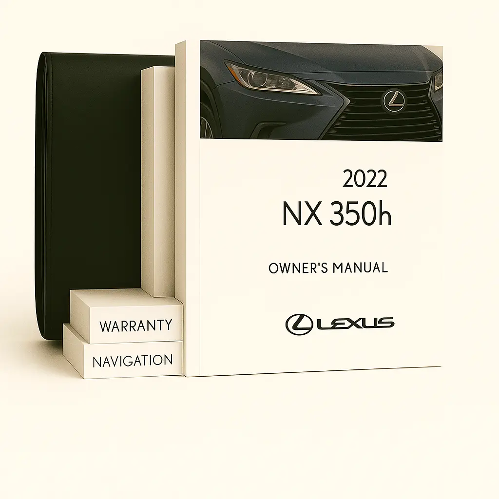 2022 Lexus NX 350h Owners Manual - Complete Set