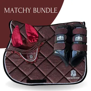 Burgundy Saddle Pad Set