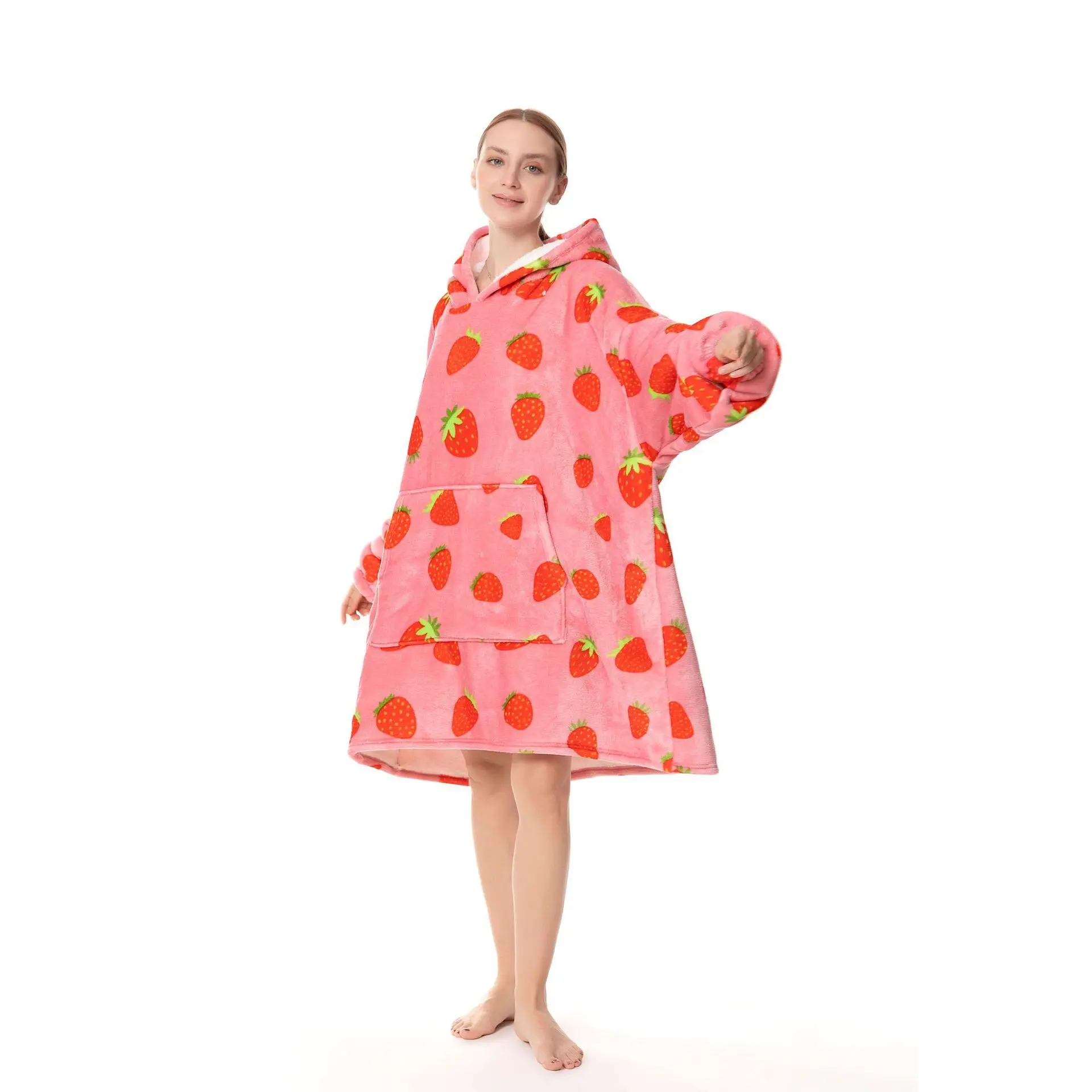 Strawberry TV blanket