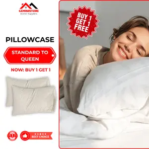 GeminiStore Bed Pillows for Sleeping - Buy 1 Get 1 Free - Soft & Supportive Neck Relief Pillow - Hypoallergenic & Breathable
