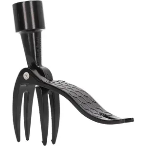 Hardware supplies 4 Claw Weed Puller Stand Up Weed Picker Tool Black Portable Weeding Head Tool
