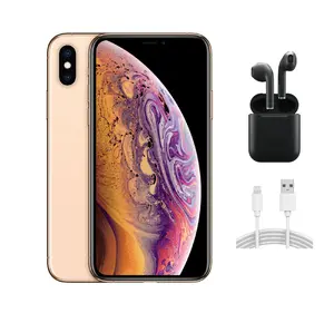 Refurbished Apple iPhone XS (Unlocked) A1920 Good Condition with Wireless Earbuds & 1 Year Warranty