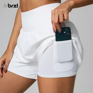 BRXL 【Discount for live】2 in 1 Running Shorts for Women 3.5" High Waisted Tennis Workout Athletic Lounge with Pockets Lightweight Quick Dry-brxl-3