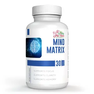 Mind Matrix | Brain Support Formula for Focus, Memory & Clarity | Ginkgo Biloba, L-Glutamine, St. John's Wort | 30 Capsules
