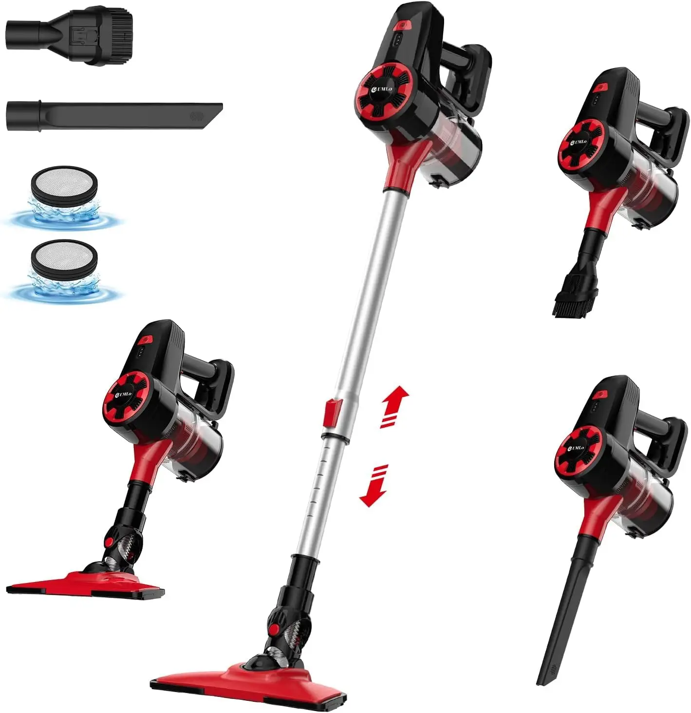 UMLo Cordless Vacuum Cleaner,1 Piece Christmas Gift Electric Floor Sweeper,Lightweight 6-in-1 2200 mAh Rechargeable Battery Vacuum,Perfect Stick Vacuu