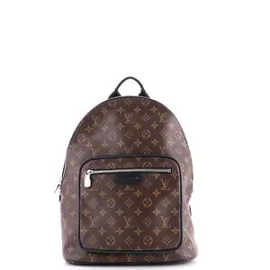 Pre-owned Louis Vuitton Canvas Coated Backpacks Josh Backpack Macassar Monogram Canvas by Rebag