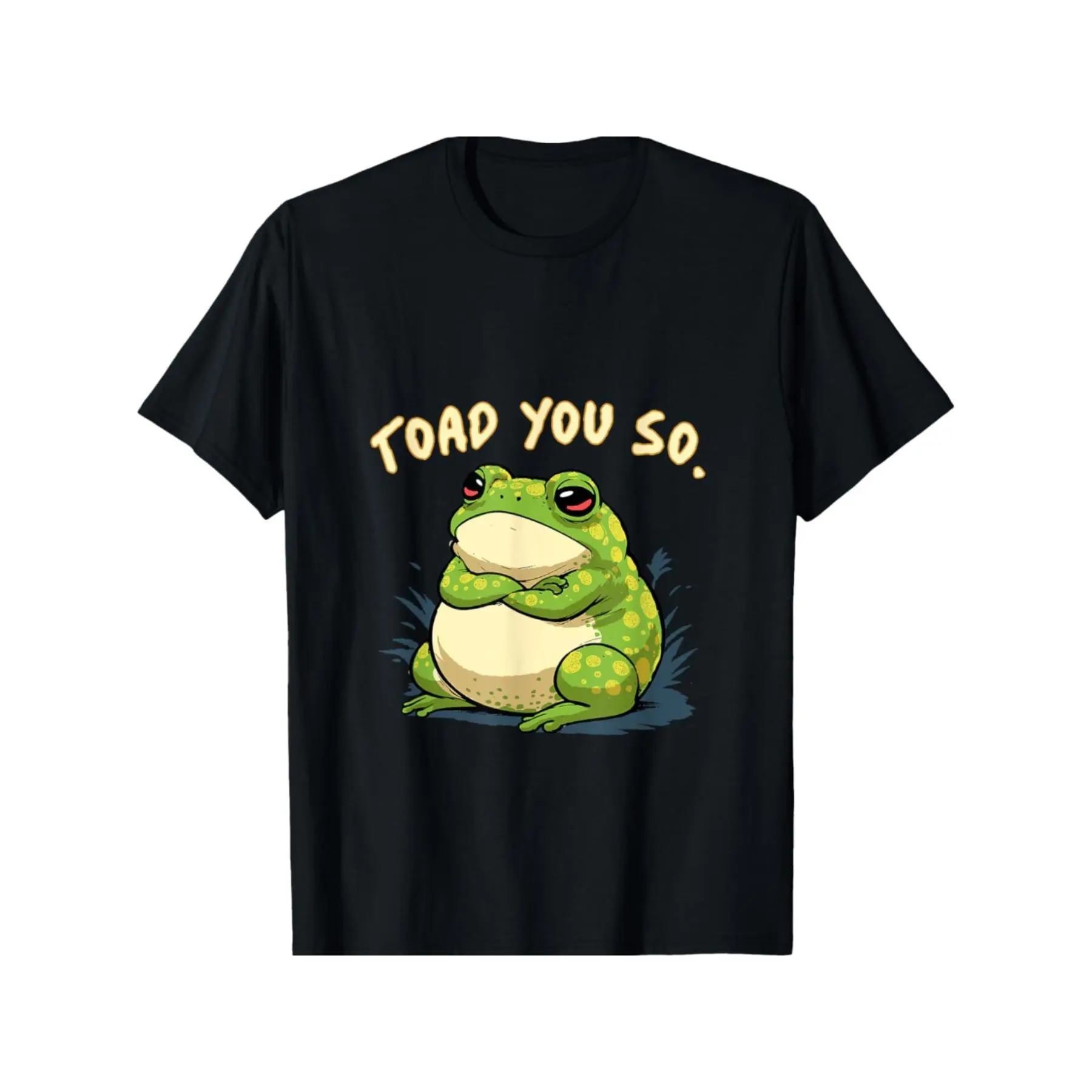 Men's Streetwear Frog Meme Graphic T-Shirt in a Cotton-Polyester Blend, Casual Loose Fit Long Sleeve with Drop Shoulders and Regular Hem, Fabric, Menswear, Round Neck