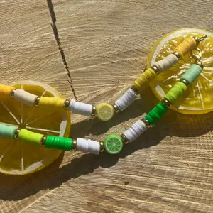 Lemon & Lime Clay Beaded Bracelets