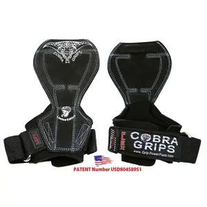 Cobra Grips FLEX Model - Reinforced Rubber, Anti-Slip Technology, Built-in Wrist Support, 0.75lb, Size 12x5x3in, Ideal for Lifting and Pulling