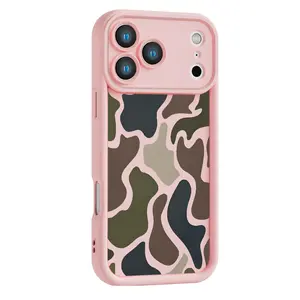 Camouflage Pattern Phone Case , Soft Silicone Tpu Protection and Shockproof For iPhone 17 16 15 Pro Max 14 16Pro 13 12 11 X Plus Air Mini Camo Sitka E