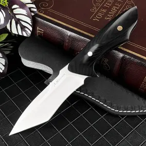 Outdoor Straight Blade Knife, Camping Fixed Knife, High Hardness Portable Tool, Ideal for Picnics, Outdoor Activities, Fishing