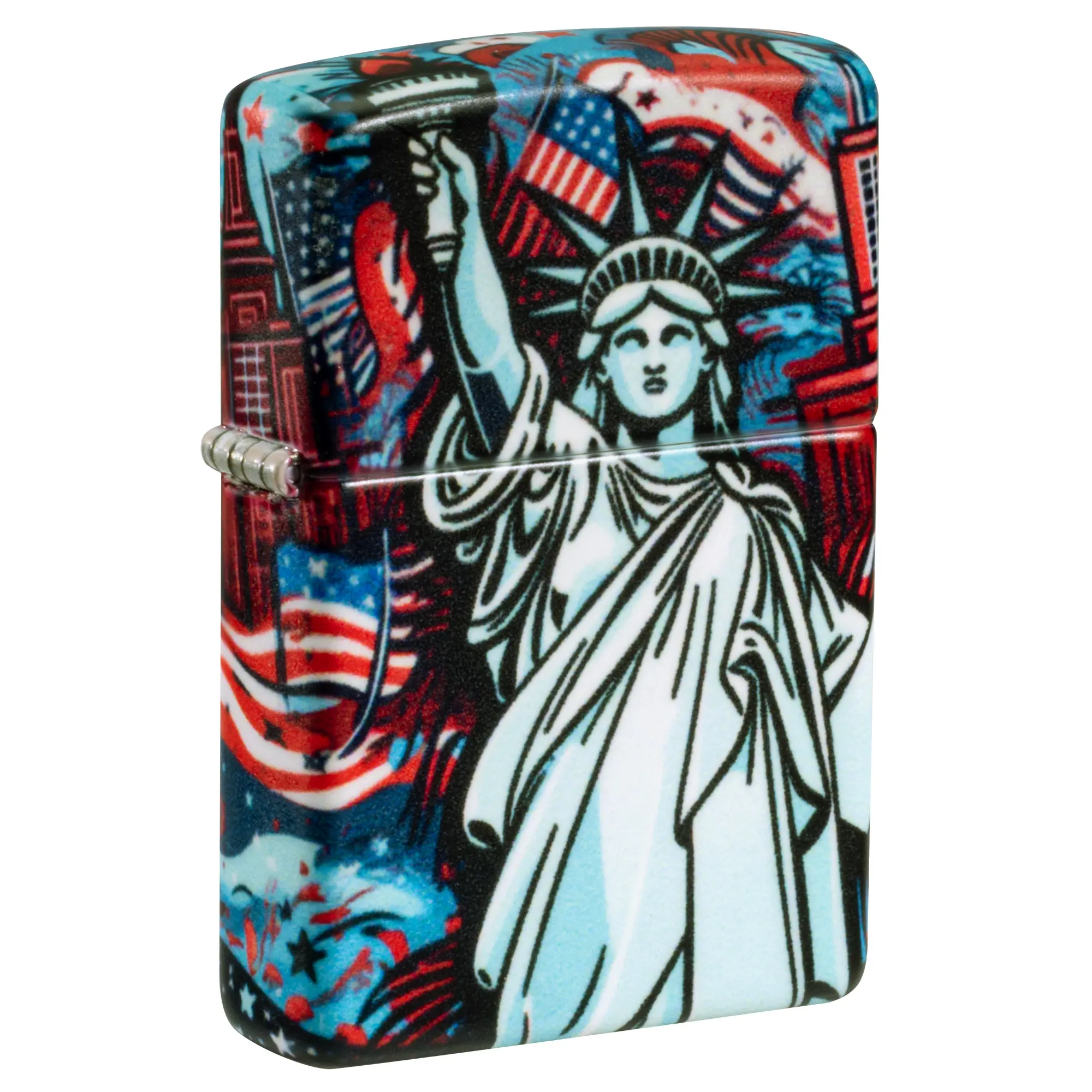 Zippo Lady Liberty Design 540 Matte Pocket Lighter - Made in USA - Unfilled (fuel sold separately)