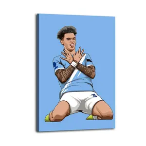 Nico O'Reilly Artistic Wall Decor, Waterproof Canvas Poster, Cute And Vibrant Poster for Bathroom, Living Room, Bedroom, Dorm, A Perfect Gift Idea for New Year Home Decor