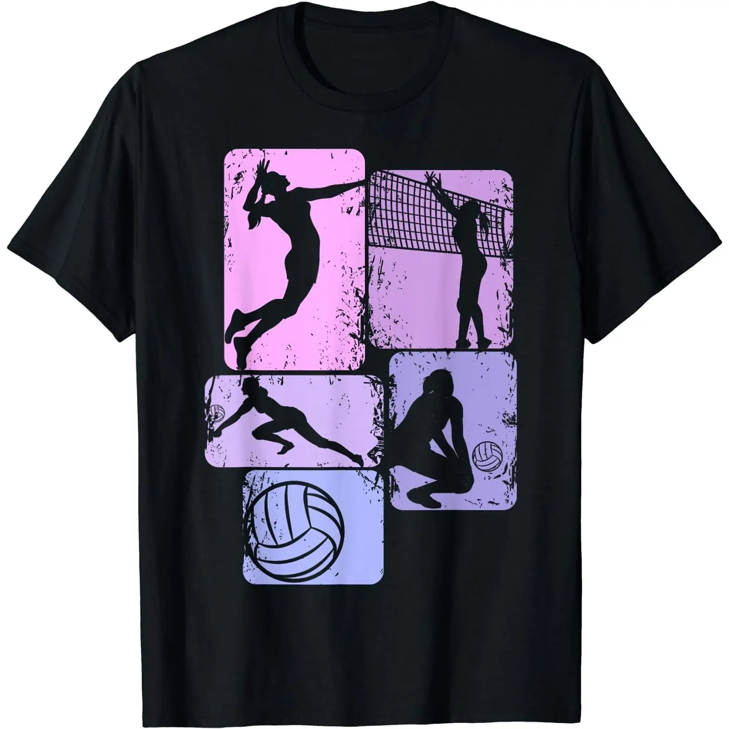 100% Cotton Volleyball Girl Women Youth Girls Player T-Shirt