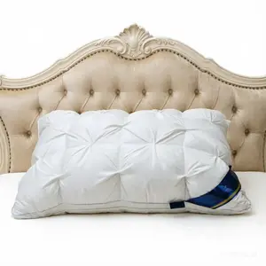 Luxury 5-Star Hotel Quality Pillow for Deep Sleep, Neck Support with High-Density Polyester Filling, Elegant Satin Cover