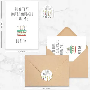 Funny Birthday Card - Unique Best Wishes & Happy Birthday Design for Loved Ones - Fun and Creative Greeting Card for Birthdays