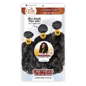 Sensationnel Weave Curls Kinks N Co Bundles 3X Multi Pack Latisha Curl 14"16"18"
