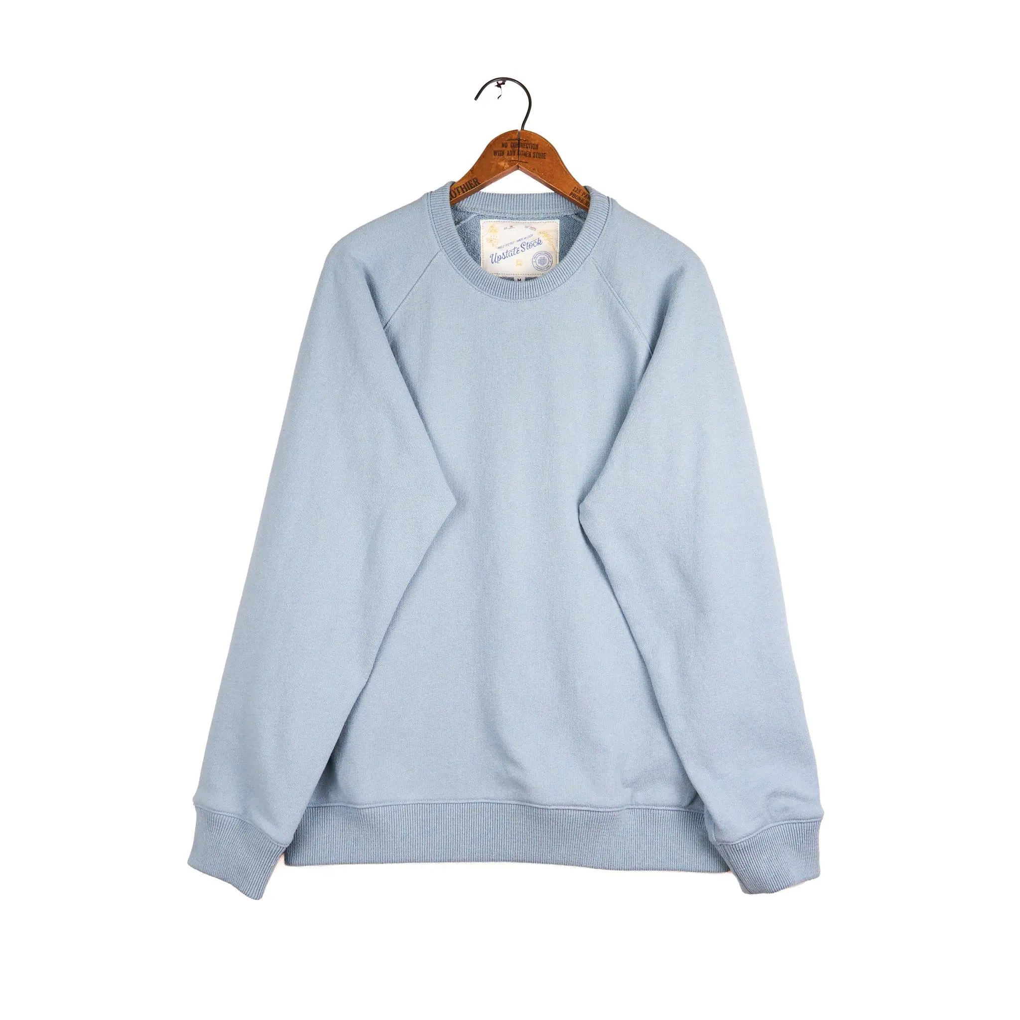Amagansett Beach Upcycled Terry Cotton Sweater - Sky Blue Aster