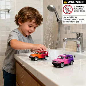 Alloy Heat-Activated Color-Changing Racing Car Model Toy, Magic Hot Water Activated, Durable Anti-Drop, No Batteries Needed, Water Play Suitability, Durable Material