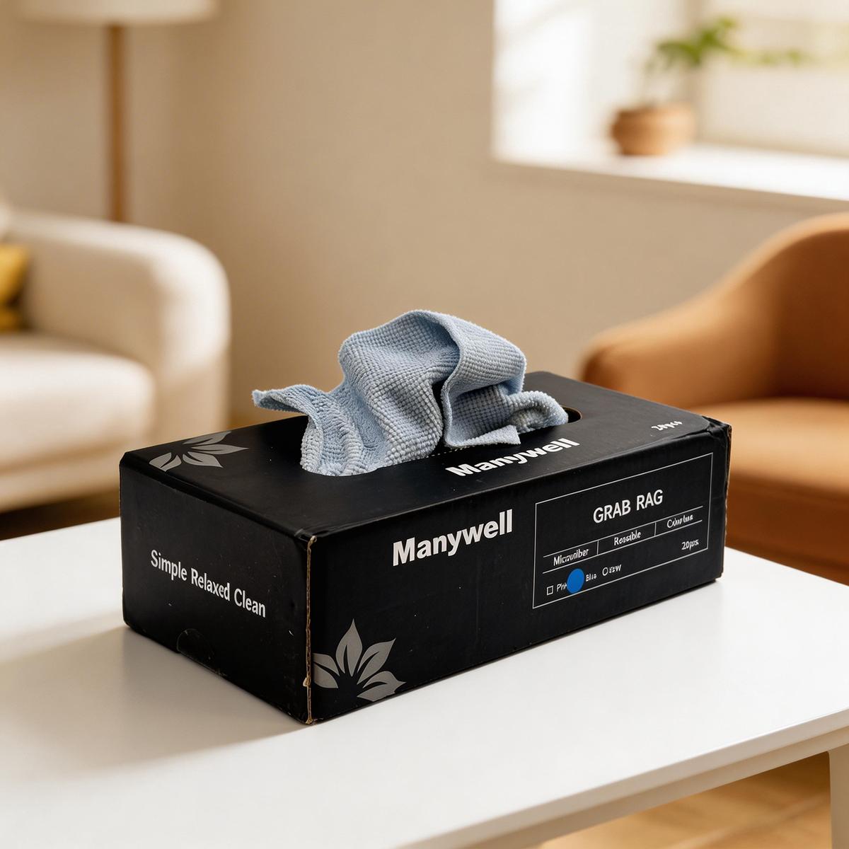 Each box contains 20 cleaning cloths, convenient hand towels, absorbent kitchen rags, measuring 8.66 inches * 8.66 inches, reusable, multifunctional household cleaning cloths and towels, suitable for the kitchen, bathroom, living room, and dining table.