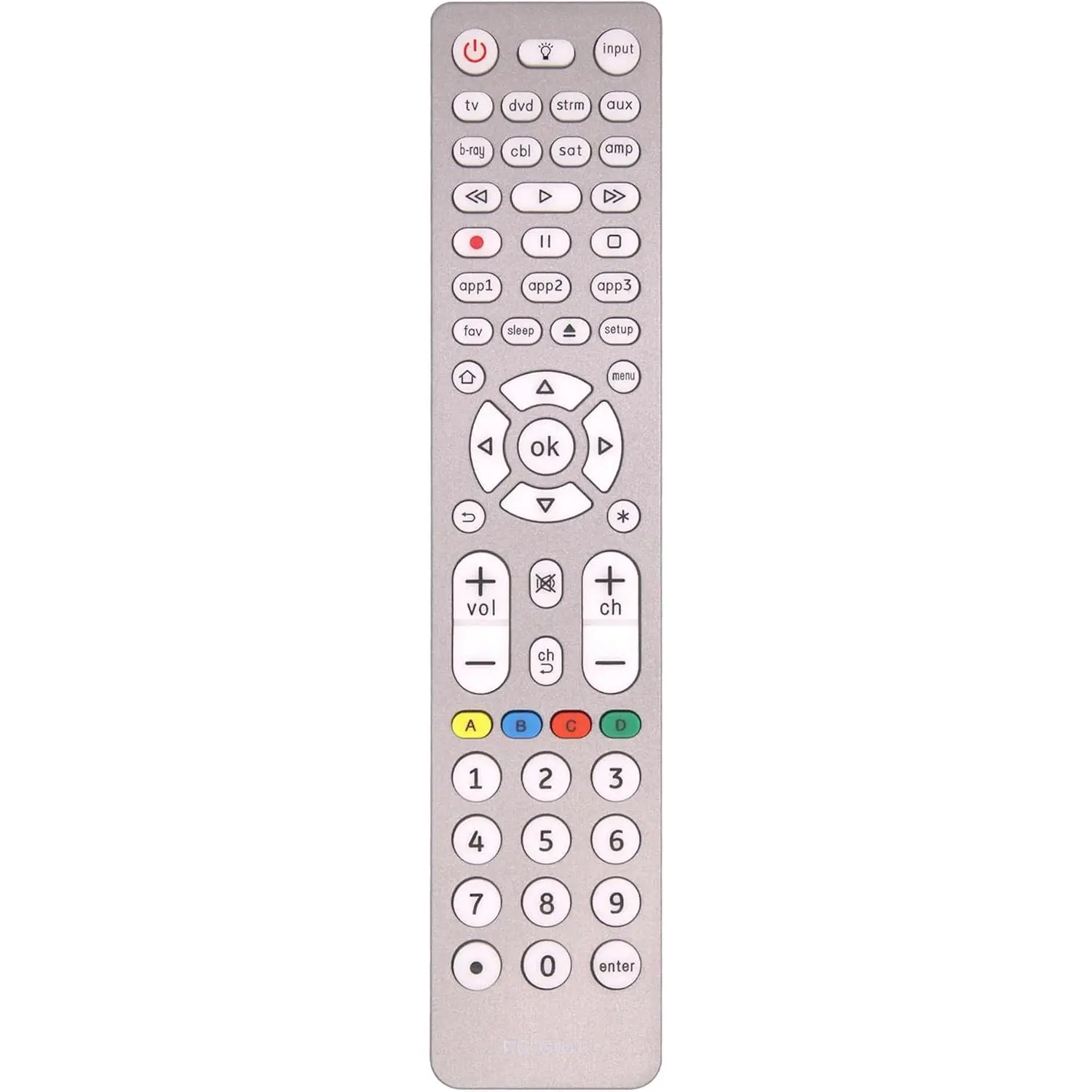 Universal Remote Control for , , Insignia, Vizio, , , Vizio, , TCL, Hisense, Sanyo LED LCD  TV/Soundbar/DVD/BLU-RAY with Backlight