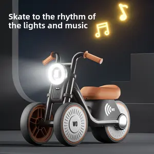 Langkes Premium Kids Balance Bike Trike Bike Harley Style Motorcycle Toddler 1 3 Years Old No Pedal Baby Walker Glider Anti Tip Cruiser First Bike Boys Girls