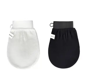 Sheminny Original & Luxe Deep Exfoliating Glove Bundle -Plant-Based,Eco-Friendly,Biodegradable,Reusable,Keratosis Pilaris Treatment,  Sustainable Self-Care Tool, Spa At Home, Shower Tool, Body Scrubber, Bath Accessories, Hand Exfoliator