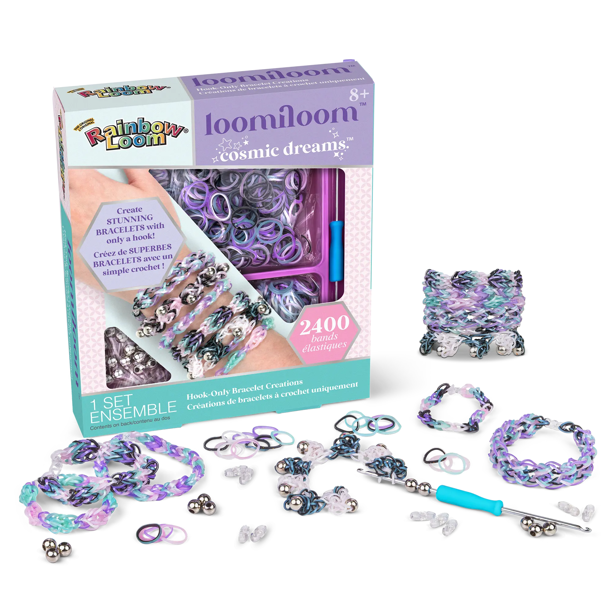 Rainbow Loom Loomiloom Cosmic Dreams - Hook Only 2400+ rubber bands