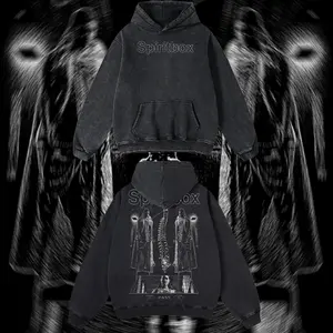 BoostedStyle - Soft Spine Spiritbox Heavy Metal Graphic T‑Shirt, Rock Music Graphic Hoodie, Y2K rock band tee, Mexico style menswear