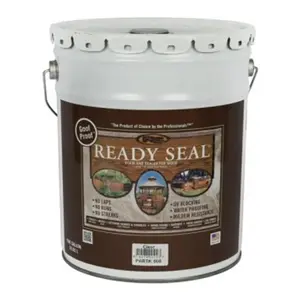 Ready Seal 7966179 5 gal Exterior Wood Stain & Sealer, Clear