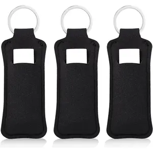Chapstick Holder Keychain Cute Lip Balm Keychain Holder with Clip
