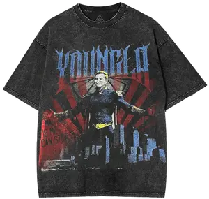 Retro Limited The Boys T-Shirt, Homelander Graphic Tees, Unisex Oversized Heavyweight Cotton Washed Tee, TV Show Merch, Men Gifts Fabric Menswear