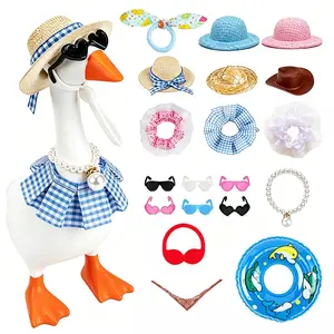 Desk Goose Clothes for Cute Desktop Resin Porch Goose Magnetic Statue（goose need to purchased separately）, Tool Holder Home Decoration, Bedroom Decor Housewarming Gift