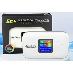 2026 Latest Compact 4G LTE Mobile WiFi Device, 150Mbps Ultra-Fast Wireless MiFi with SIM Card Slot, 3000mAh Rechargeable Battery, Pocket Outdoor Internet Hotspot with Stable Premium Electronic Parts