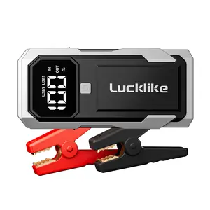 Lucklike 3000A Car Battery Jump Starter Portable Jumper Starter Battery Pack for 8.0L Gas/7.0L Diesel Engines, with Emergency Light and Jumper Cables