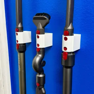 Dyson V15 V12 V10 V11 V8 V7 Wall Mount Accessory Storage Rack Holder for 2 Tools - Organize Your Tools
