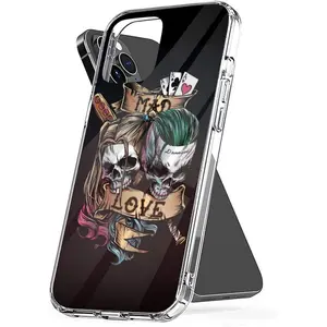 Phone Case Quinns Clear Harl-ey TPU Waterproof Scratch Accessories Compatible with iPhone SE 7 8 X XR 11 12 13 14 15 16 Plus Mini Pro Max Samsung Galaxy Note S9 S10 S20 S21 Ultra Plus Smartphone Protective