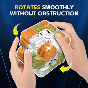 3D Ball Rolling Cube Maze Puzzle for Kids,Fun Brain Teaser Fidget Toy with Smooth Rotation,STEM Educational Toy for Preschool Toddlers Boys Girls,Ages 3-12 Screen-Free Game to Boost Spatial Thinking & Logical Reasoning,BPA-Free Premium ABS Material