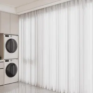 1PC Sheer Window Curtain, Room Decor Curtain, Light Filtering Drapery for Cozy Living Room & Bedroom, Easy to Clean with UV Protection