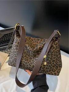 Vintage Leopard Print Shoulder Bag for Women, Fashionable Patterned Bag, Stylish Crossbody Bag for & Commuting, Perfect for Casual Daily Use
