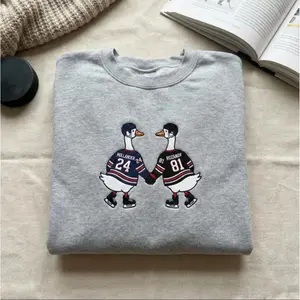 Heated Movie Rivalry Embroidered Hoodie, Embroidered Team Hollanov Sweatshirt, Embroidered Hockey Geese Sweatshirt, Hollander Rozanov 24 81