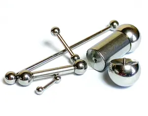 Internally Threaded Barbells Tongue, Nipple Rings 14g thru 00g Piercing Jewelry