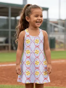 Mini Jackie Halter Tennis Dress - Softball Sweetheart