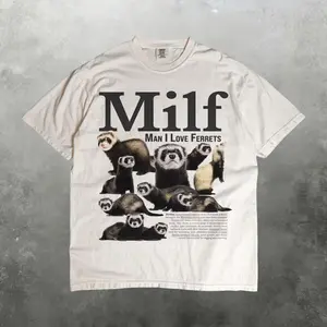 Man I Love Ferrets Vintage Comfort Colors T-Shirt, Funny Animal Meme Graphic Tee, Retro Pet Lover Shirt, Humor Wildlife Gag Gift, Unisex 90s Y2K Style Top, unique gift, graphic t-shirts, men's clothing clothes merch, Gift For Him & Her