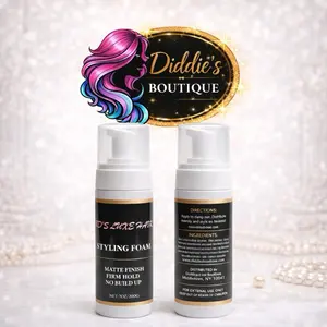 Diddie's Luxe Hair Styling Foam Matte Finish Firm Hold No Build-Up 7oz/200g