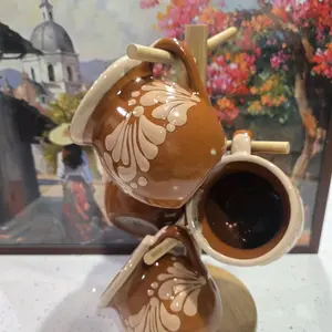 Brown Mug Set - 4 piece set- Mugs Only