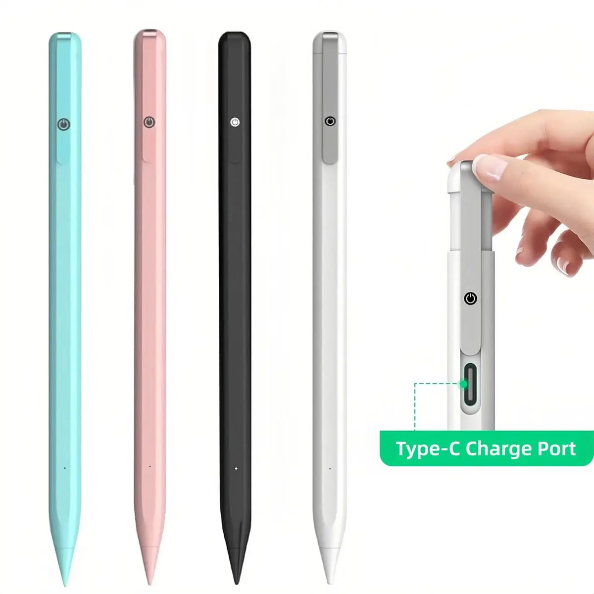 MEKO iPad Pencil 2nd Generation, 13-Min Fast Charging for Apple iPad Air/iPad Mini/iPad Pro with 3  Replacement Tips Usb Rechargeable Stylus Touch Stylus Pen Tablet Computer