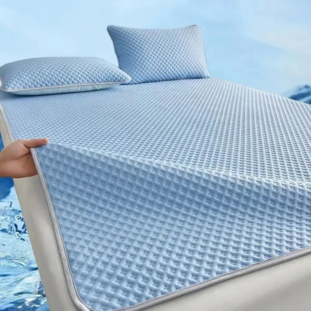 2026 Summer Essential Air-Conditioned Soft Bed Sheet, Multi-Size Simple Look Bedding, Ideal for Indoor Use at Home & Sofa in Hot Weather
