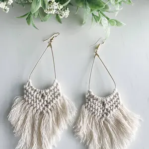 Boho Macrame Earrings
